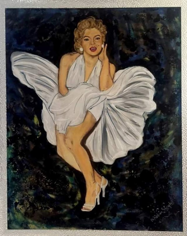 Wonderful Acryl Painting Of Marilyn Monroe - DesiPainters.com
