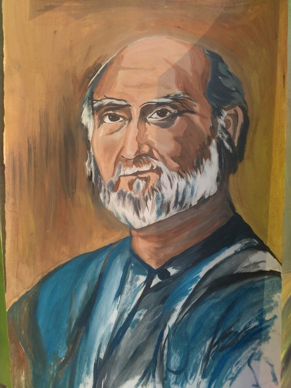 Classic Oil Painting Of An Old Man