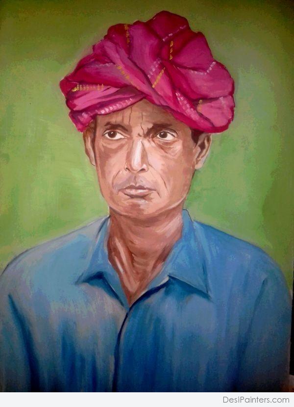 Great Oil Painting Of My Nana Ji