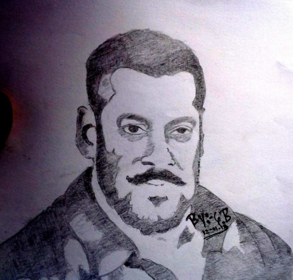 Pencil Sketch Of Salman Khan - DesiPainters.com