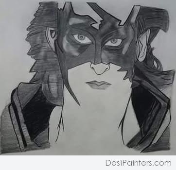 Pencil Sketch Of Krrish - DesiPainters.com