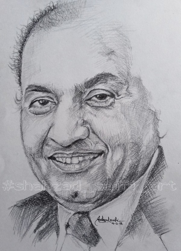 Portrait Of Legend Singer Late. Mohammed Rafi