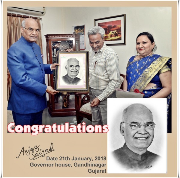 Amazing Digital Painting Of Ramnath Kovind - DesiPainters.com