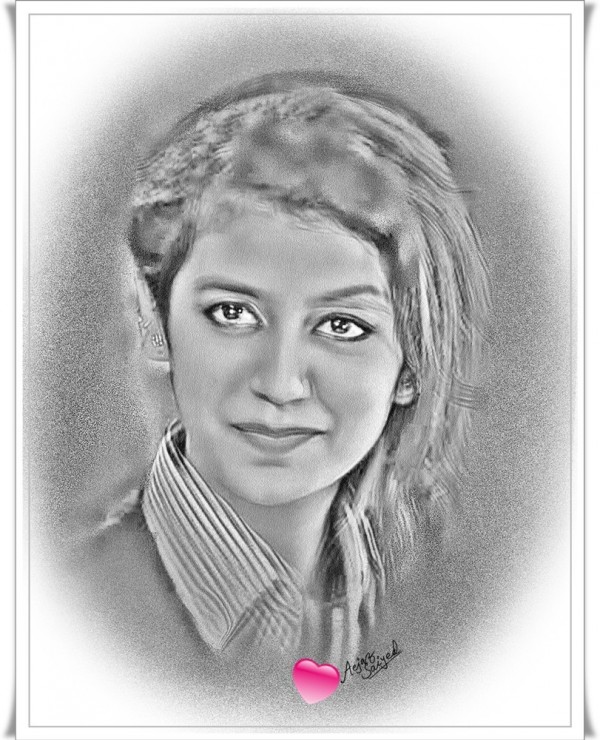 Awesome Digital Painting Of Priya Prakash Varrier