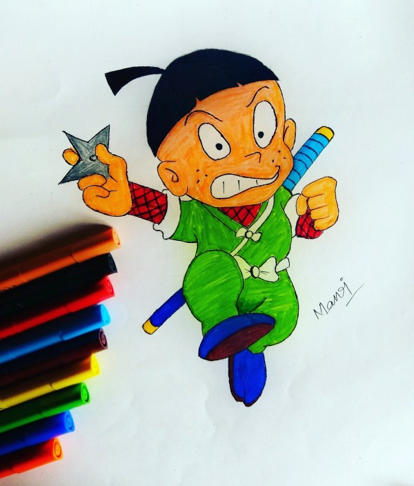 Great Pencil Color Of Ninja Hattori