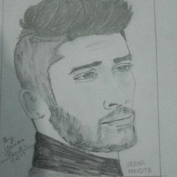 Pencil Sketch Of Zayn Malik