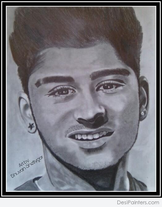 Classic Pencil Sketch Of Zayn Malik