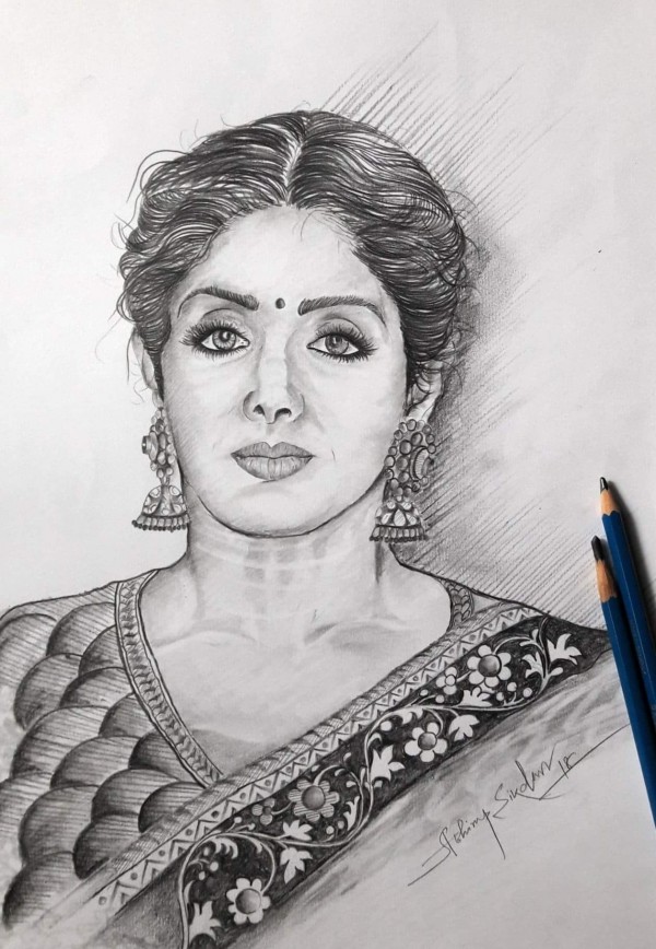 Tribute To The Sridevi - DesiPainters.com