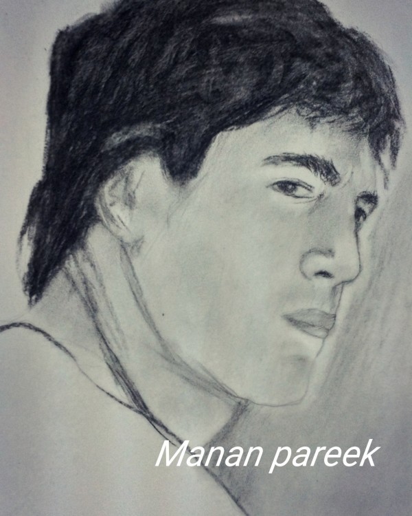 Pencil Sketch Of Actor Javier Bardem