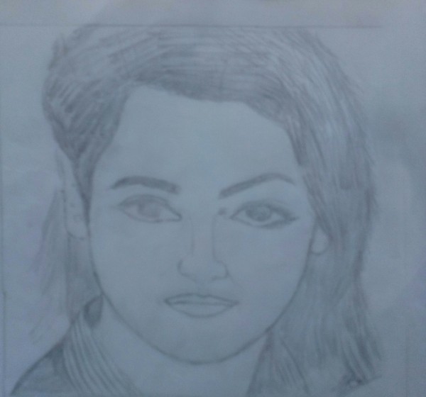 Pencil Sketch Of Priya Varier - DesiPainters.com