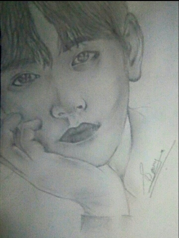 Awesome Pencil Sketch Of Chang Wook - DesiPainters.com