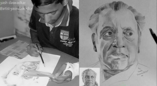 Beautiful Pencil Sketch By Yash Daswadkar - DesiPainters.com