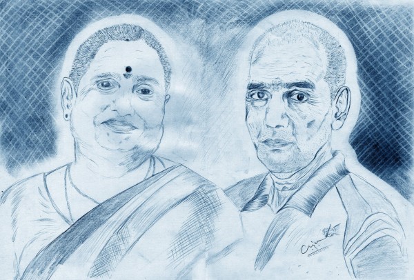 Beautiful Pencil Sketch By Thiyagarajan 