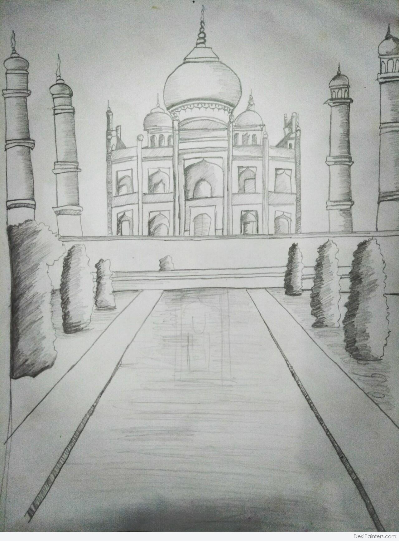 Pin on Taj mahal drawing-saigonsouth.com.vn
