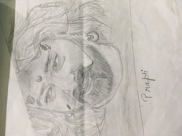 Sketch Of Bahubali Made By Prapti.