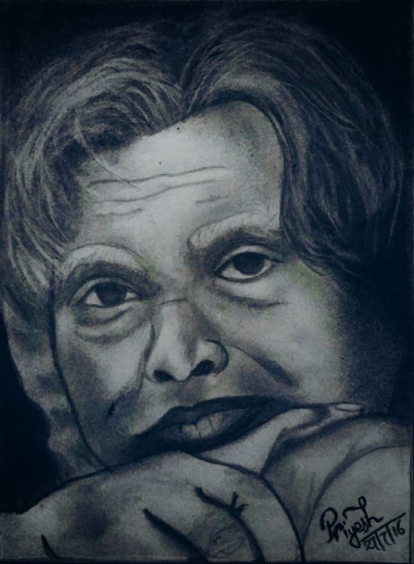 Pencil Sketch Of Late A. P. J.  Abdul Kalam Sir. - DesiPainters.com