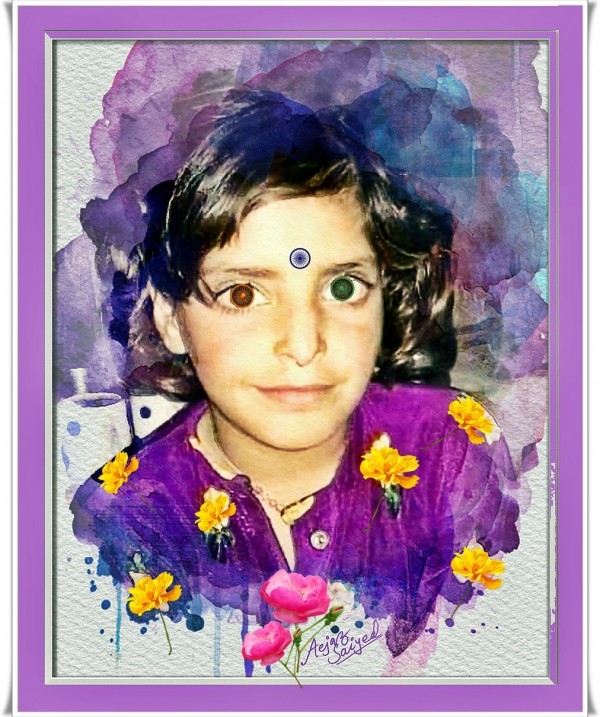 Tribute To Innocent Child Asifa By Aejaz Saiyed - DesiPainters.com