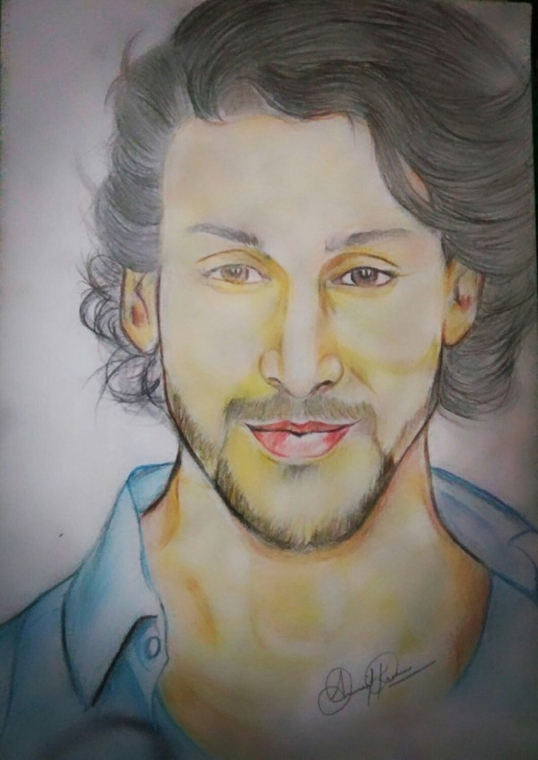 Perfect Oil Painting Of Tiger Shroff