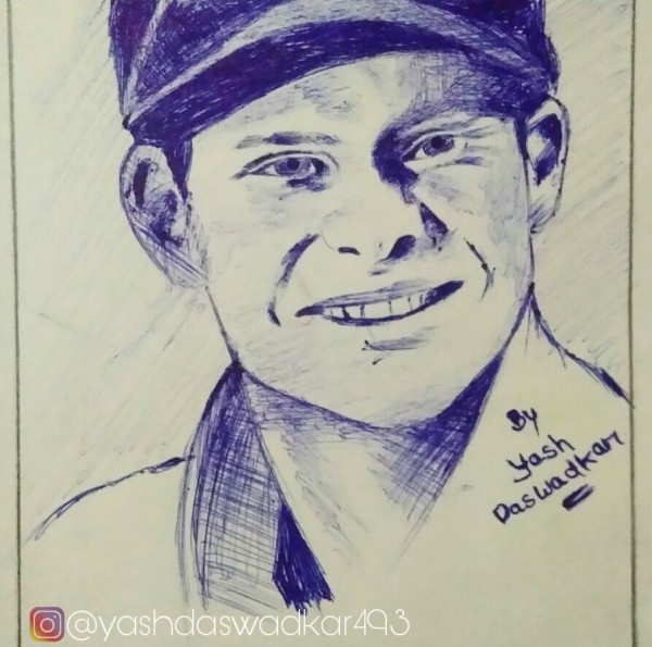 Amazing Pencil Sketch Of Steve Smith Done In 25 Minutes - DesiPainters.com