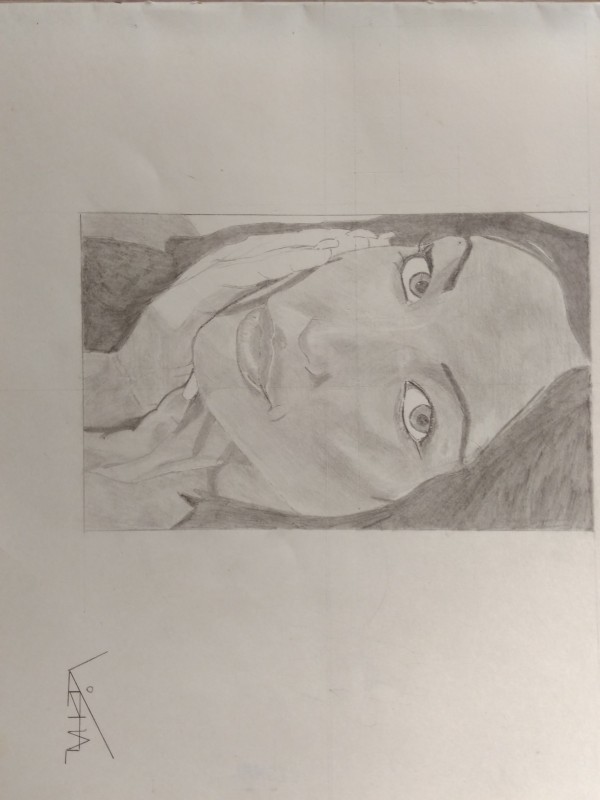 Pencil Sketch Of Woman By Vishal Sahare