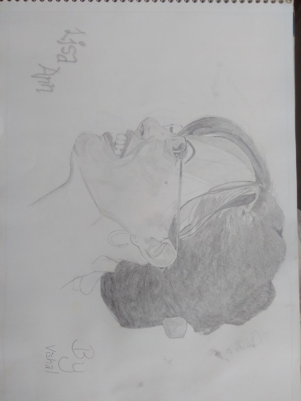 Pencil Sketch Of Lisa Ann - DesiPainters.com