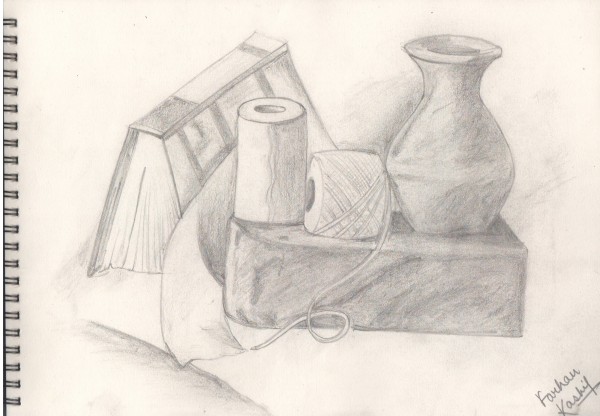 Classic Pencil Sketch Of Composition - DesiPainters.com