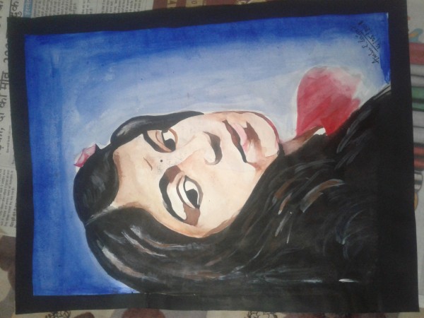 Oil Painting Of My Love Pallavi - DesiPainters.com