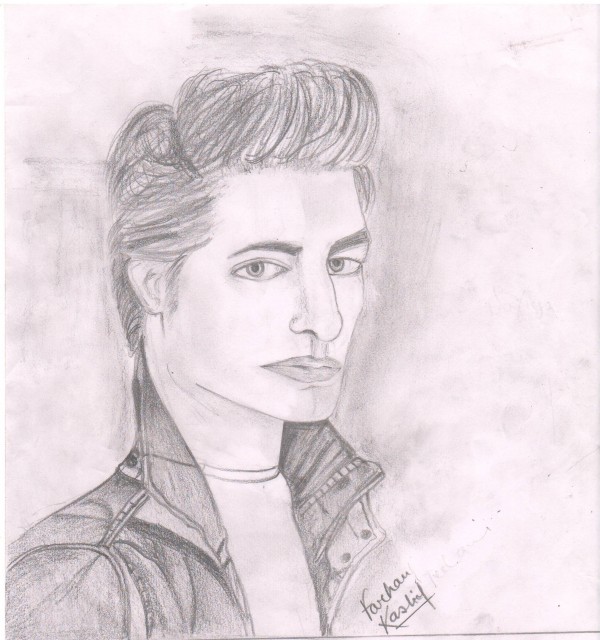 Pencil Sketch Of Robert Pattinson By Farhan Kashif Jeelani