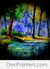 Watercolor Painting Art By Asistaru Manna - DesiPainters.com