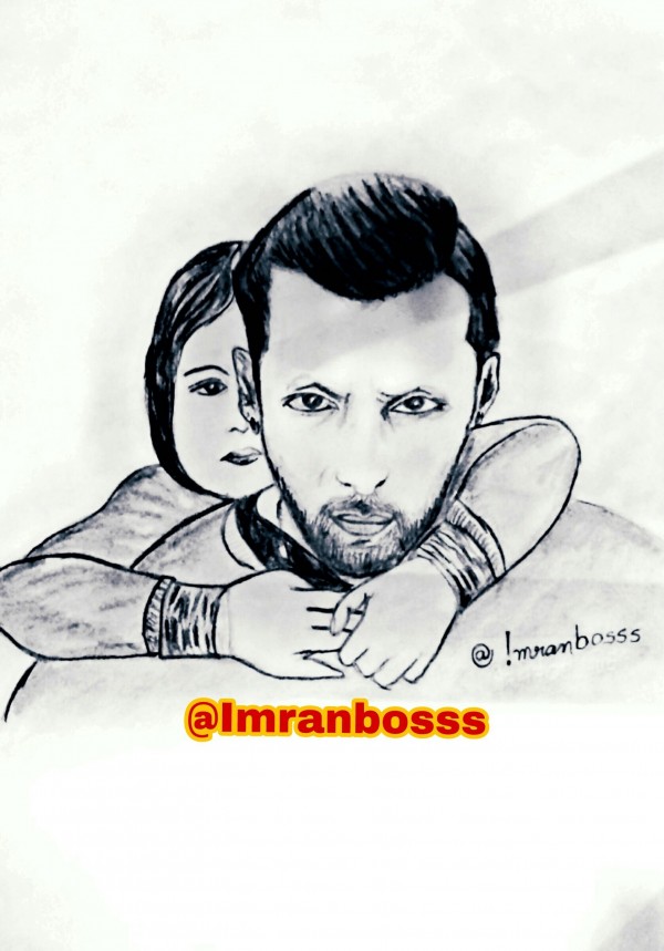 Pencil Sketch Of Bajrangi Bhaijaan Poster - DesiPainters.com