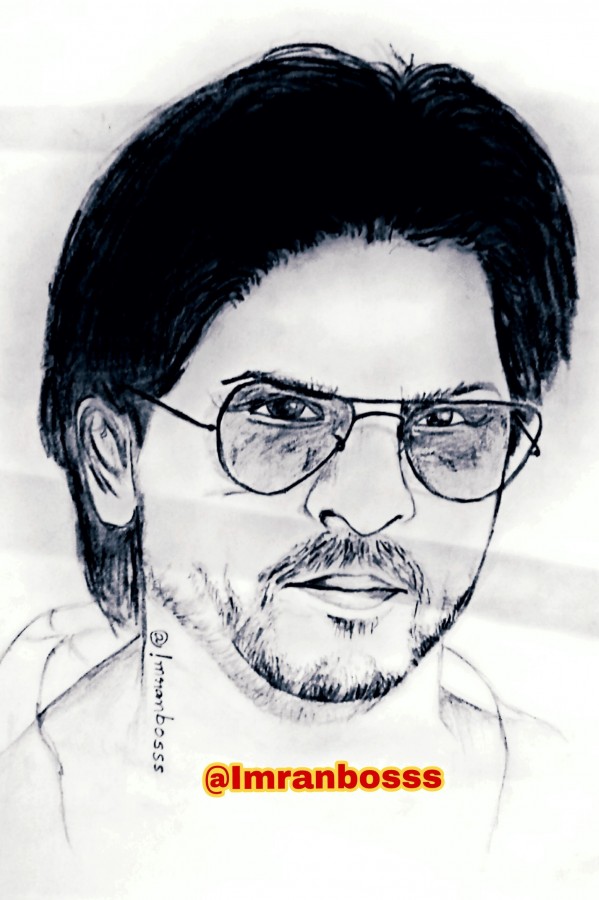 Pencil Sketch Of Shah Rukh Khan