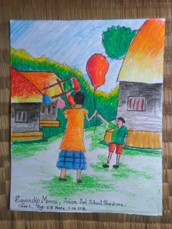 Pastel Painting Art By Sayandip Manna - DesiPainters.com