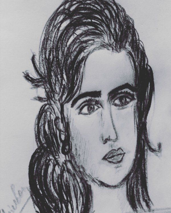 Pencil Sketch Of Katrina Kaif - DesiPainters.com