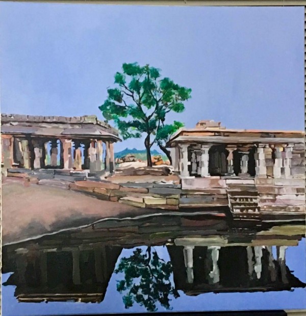 Perfect Oil Painting Of Hampi - DesiPainters.com