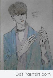 Pencil Color Art Of Jungkook