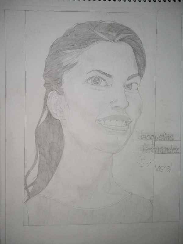 Pencil Sketch Of Jacqueline Fernandez