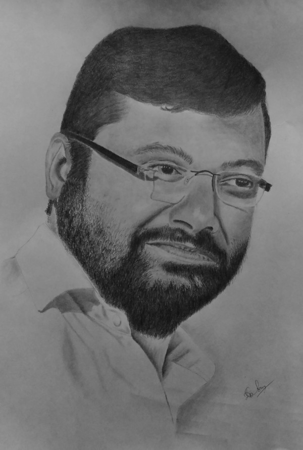 Pencil Sketch Of Chakravarthy Sulibele