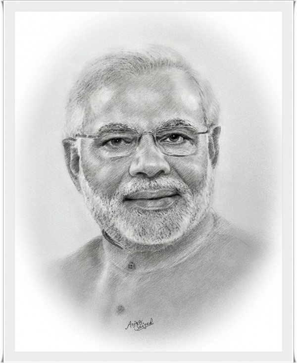 Great Pencil Sketch Of Narendra Modi