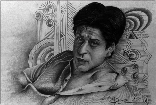 Brilliant Pencil Sketch Of Shah Rukh Khan - DesiPainters.com