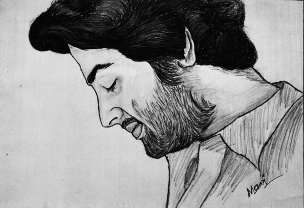 Perfect Pencil Sketch Of Arijit Singh - DesiPainters.com