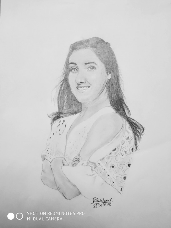 Amazing Pencil Sketch Of Neeti Mohan