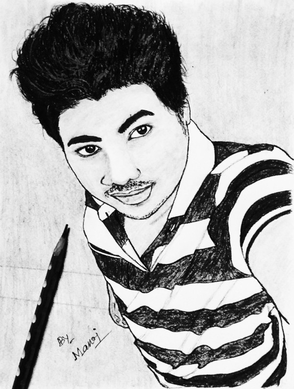 Self Portrait Of Manoj Kumar Naik