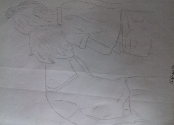 Pencil Sketch Of Couple