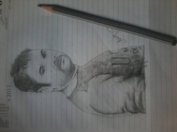 Pencil Sketch Of Tapas Adhikary