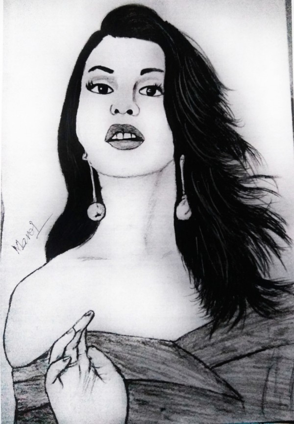 Wonderful Pencil Sketch Of Jacqueline Fernandez