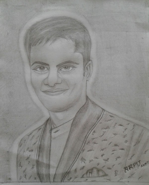 Pencil Sketch Of Salil Mayank Shrivastava - DesiPainters.com