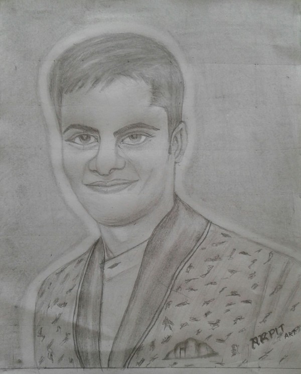 Pencil Sketch Of Salil Mayank Shrivastava - DesiPainters.com
