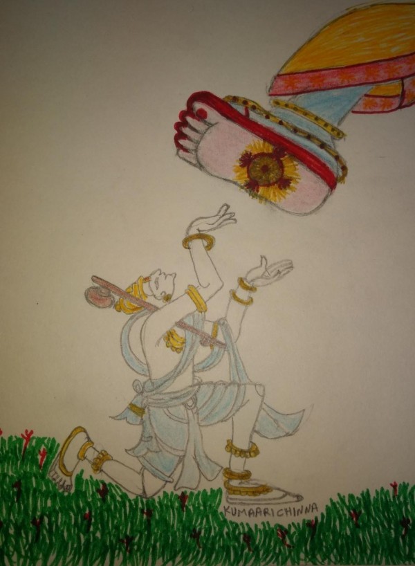 Pencil Sketch Of Lord Sri Venkateswara Swami Varu - DesiPainters.com