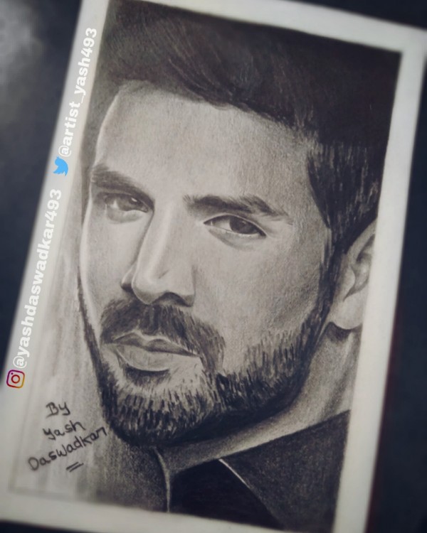 Fantastic Pencil Sketch Of Kartik Aryan