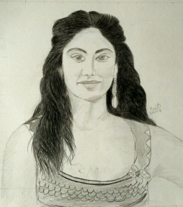 Amazing Pencil Sketch Of Jhanvi Kapoor